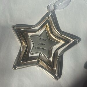 NEW Motivational Find Your Passion Star Ornament Hanger